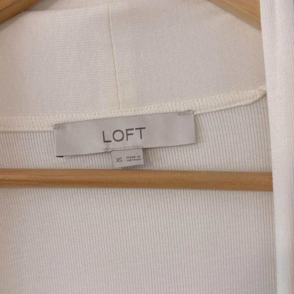 Loft Ribbed Long Open Cardigan - Picture 3 of 3